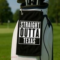 Straight Outta Texas Golf Towel thumb 2