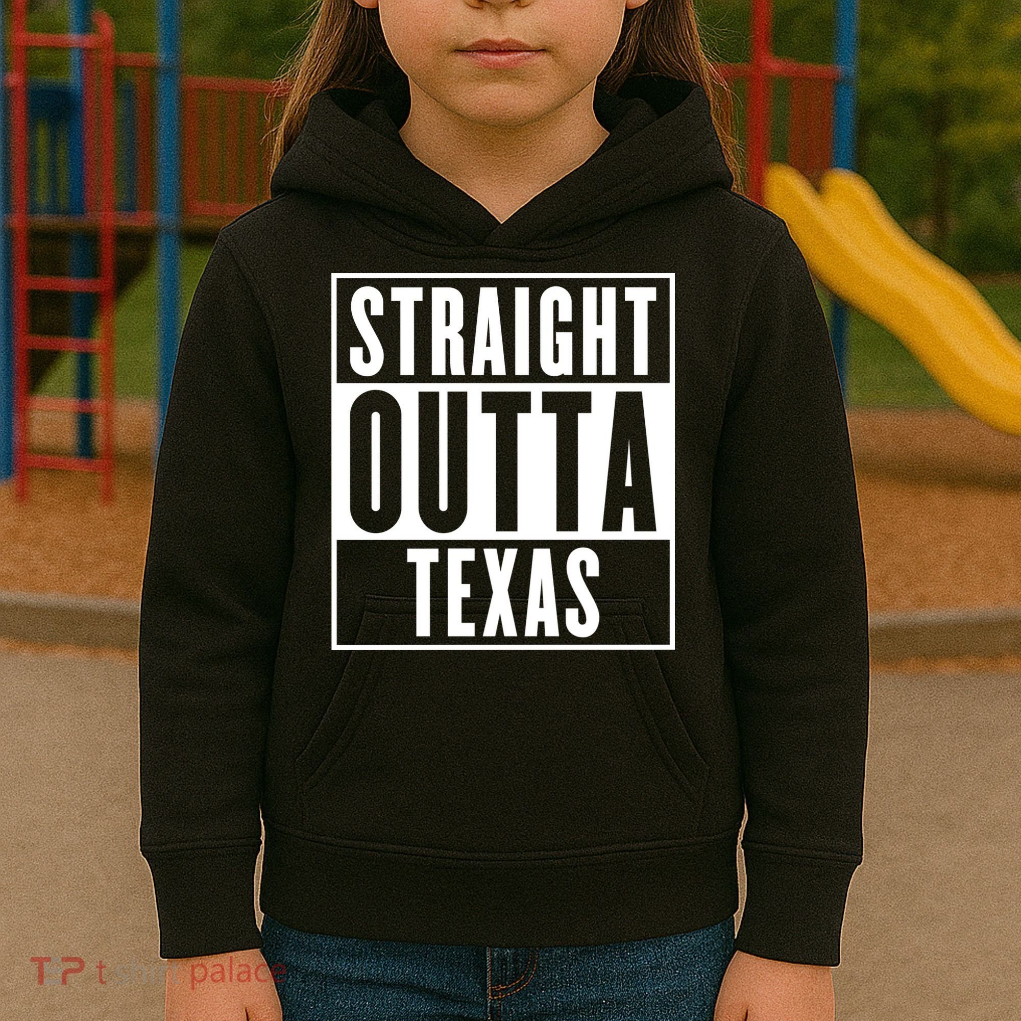 Straight Outta Texas Kids Hoodie