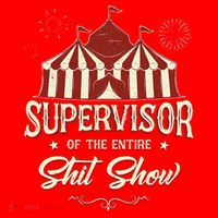 Supervisor Of The Entire Shit Show Funny Circus Boss  Santa Hat thumb 1