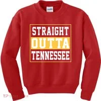 Straight Outta Tennessee Kids Sweatshirt thumb 0