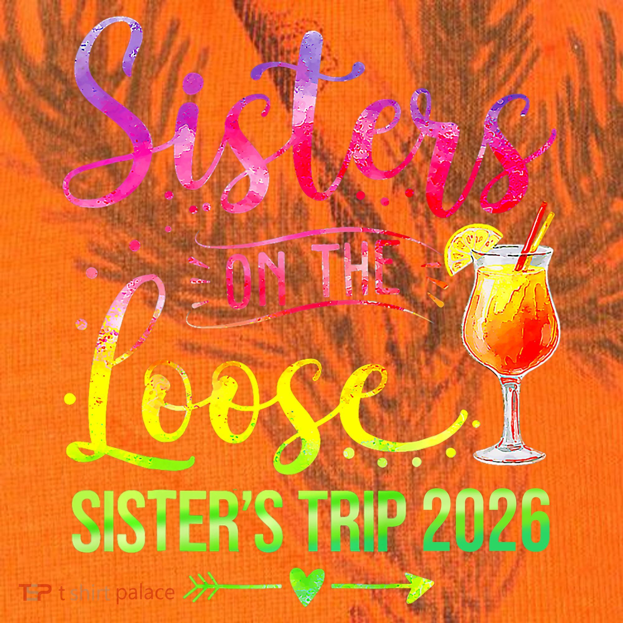Sisters On The Loose Sister's Trip 2026 Vacation Kati Licensed 12" Camo Cuffed Beanie