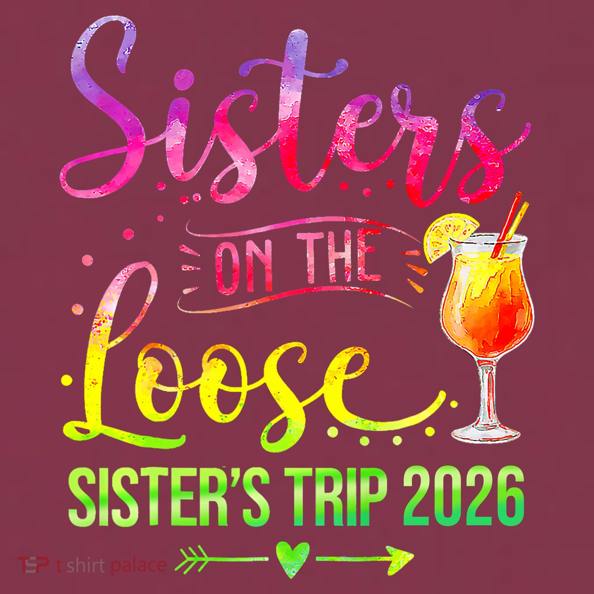 Sisters On The Loose Sister's Trip 2026 Vacation 16oz Travel Tumbler