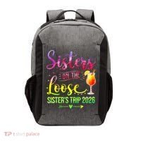 Sisters On The Loose Sister's Trip 2026 Vacation Vector Backpack thumb 0