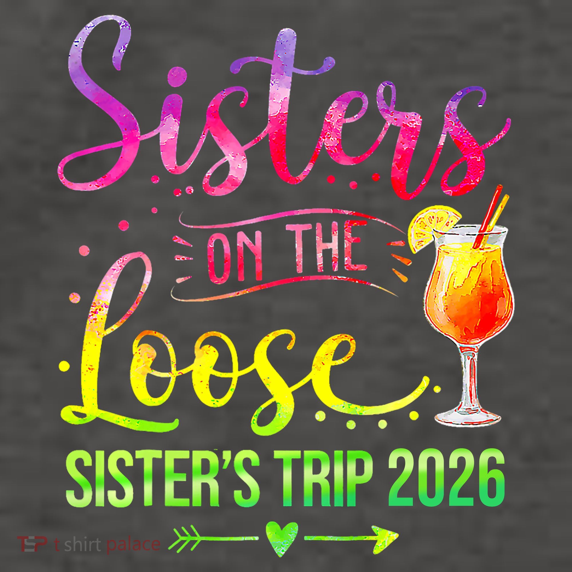 Sisters On The Loose Sister's Trip 2026 Vacation Vector Backpack