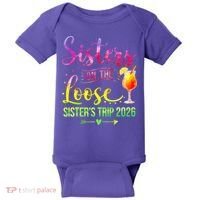 Sisters On The Loose Sister's Trip 2026 Vacation Baby Bodysuit thumb 0