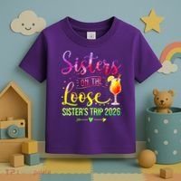 Sisters On The Loose Sister's Trip 2026 Vacation Toddler T-Shirt thumb 3