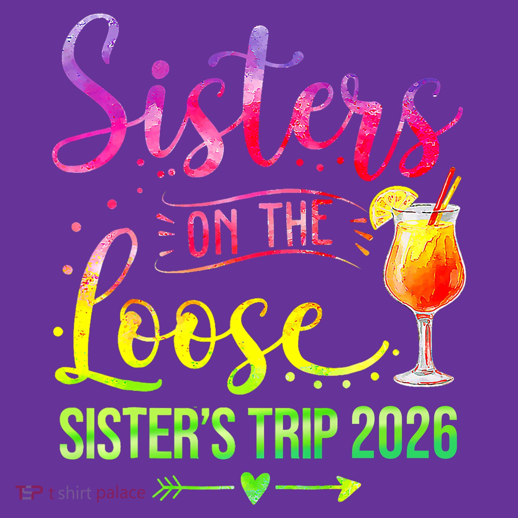 Sisters On The Loose Sister's Trip 2026 Vacation Visor