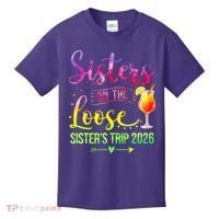 Sisters On The Loose Sister's Trip 2026 Vacation Kids T-Shirt thumb 0