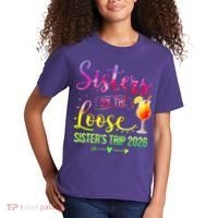 Sisters On The Loose Sister's Trip 2026 Vacation Kids T-Shirt thumb 2