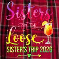 Sisters On The Loose Sister's Trip 2026 Vacation Men's Flannel Plaid Pajama Pants thumb 2