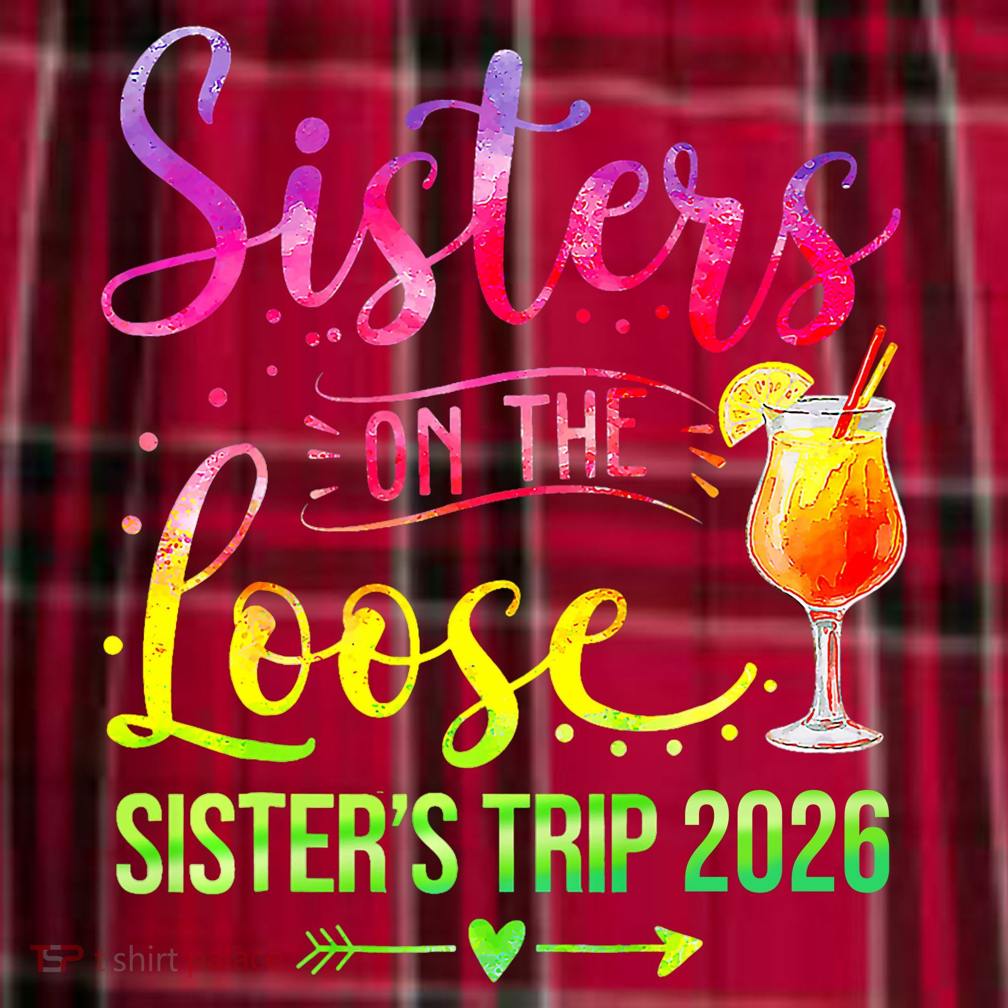 Sisters On The Loose Sister's Trip 2026 Vacation Men's Flannel Plaid Pajama Pants