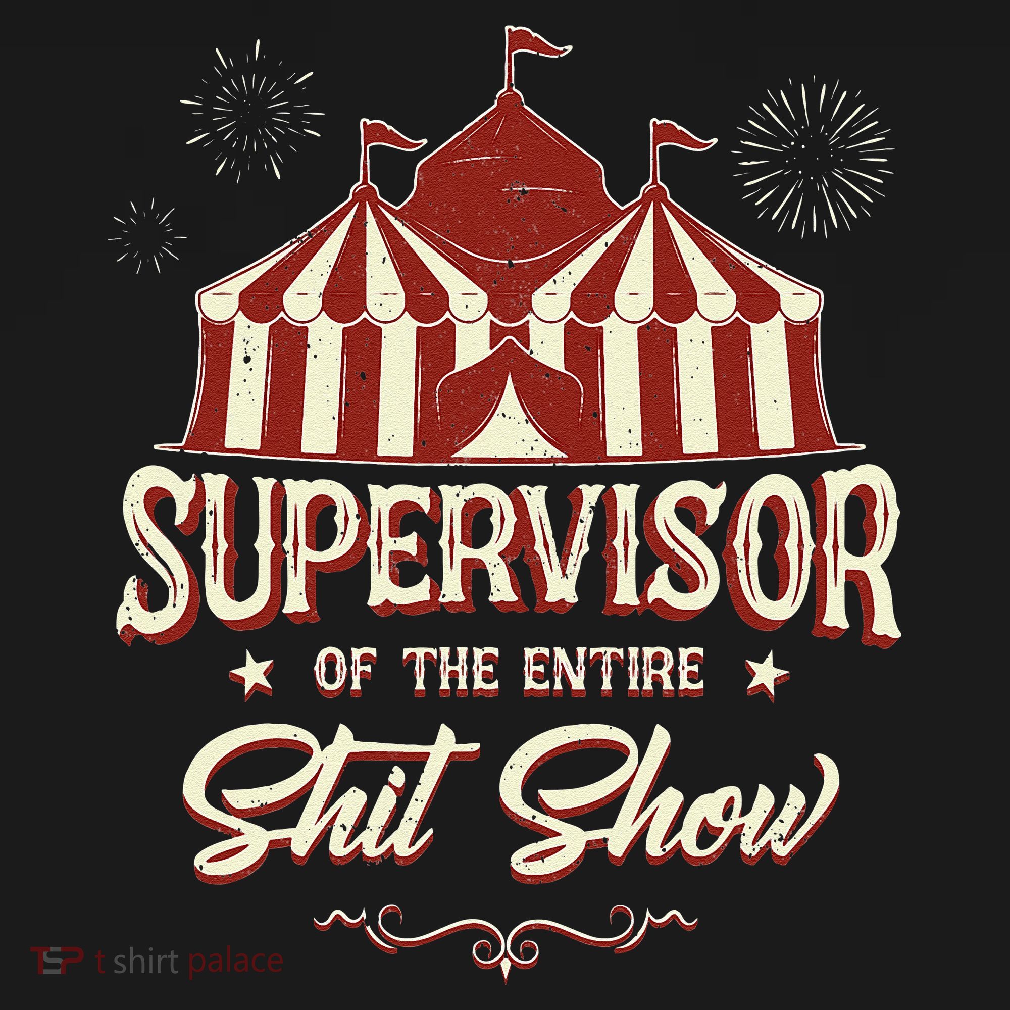 Supervisor Of The Entire Shit Show Funny Circus Boss Women's Hoodie