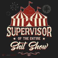 Supervisor Of The Entire Shit Show Funny Circus Boss Tumbler thumb 3