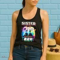 Sister Of The Birthday Boy Matching Video Game Birthday Women's Tank Top thumb 2
