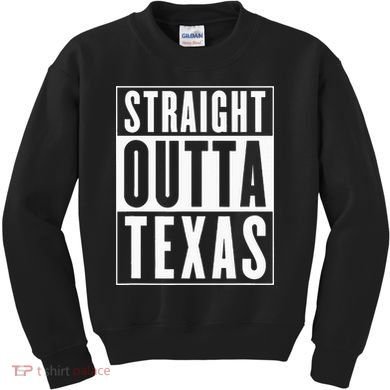 Straight Outta Texas Kids Sweatshirt