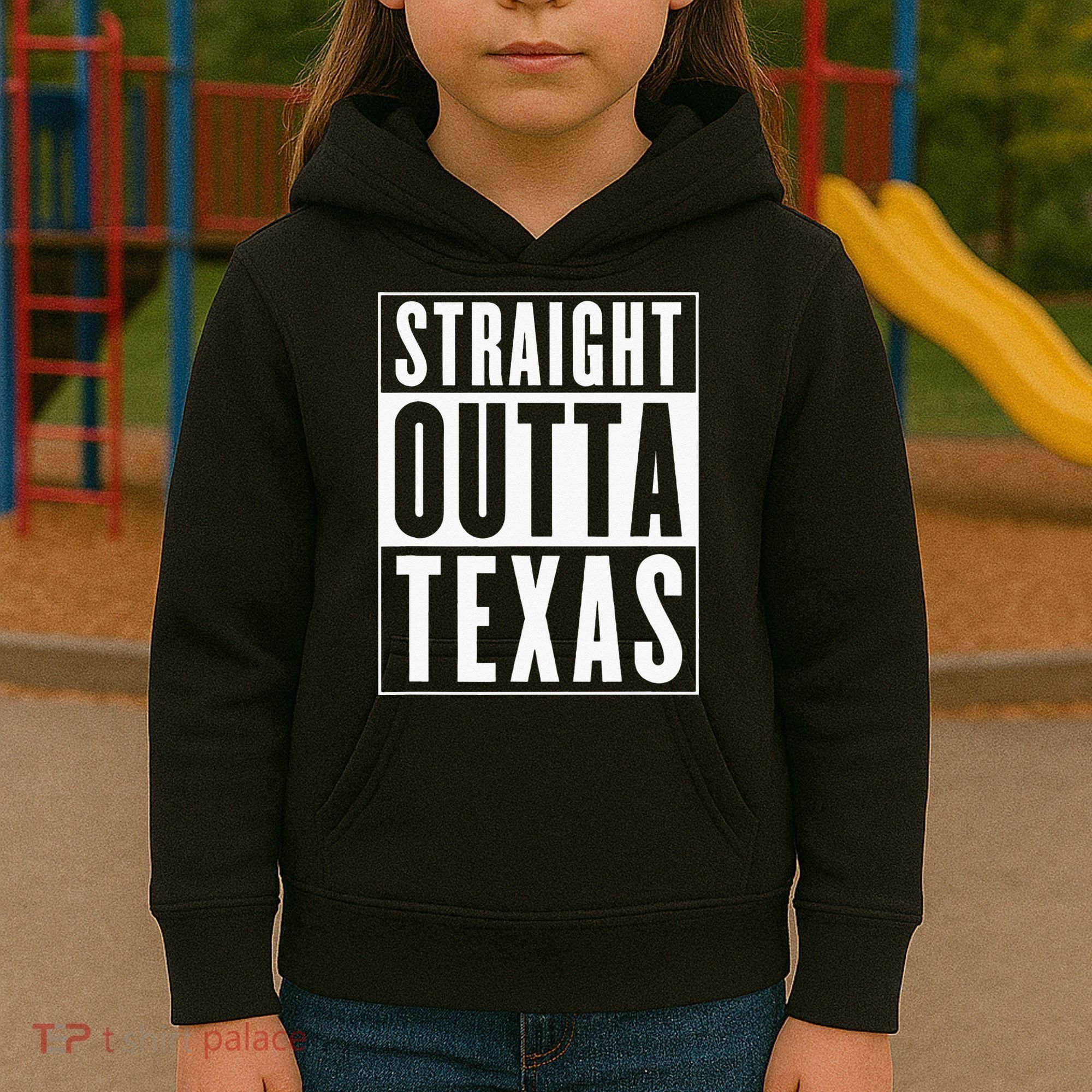 Straight Outta Texas Kids Hoodie