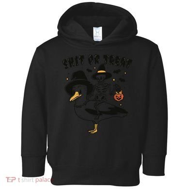 Shit Or Treat Funny Halloween Toddler Hoodie