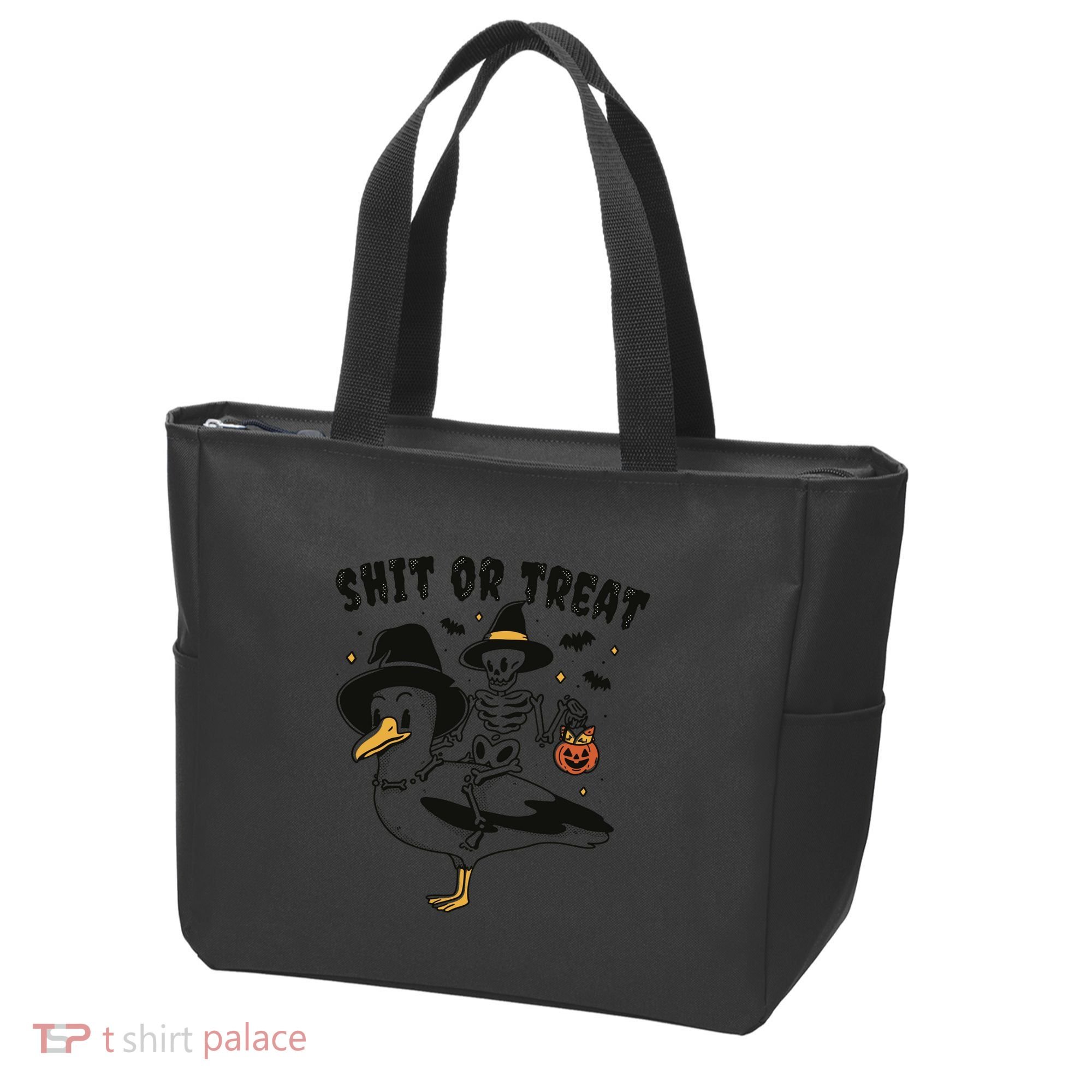 Shit Or Treat Funny Halloween Tote Bag