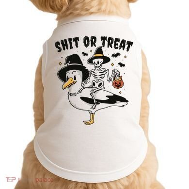 Shit Or Treat Funny Halloween Doggie Tank