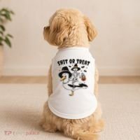 Shit Or Treat Funny Halloween Doggie Tank thumb 2