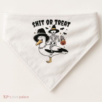 Shit Or Treat Funny Halloween USA-Made Doggie Bandana