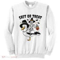 Shit Or Treat Funny Halloween Sweatshirt thumb 0