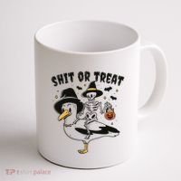 Shit Or Treat Funny Halloween Coffee Mug thumb 1