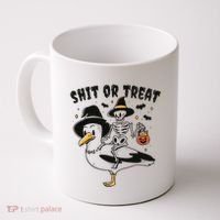 Shit Or Treat Funny Halloween Coffee Mug thumb 0