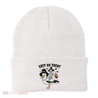 Shit Or Treat Funny Halloween Beanie thumb 0