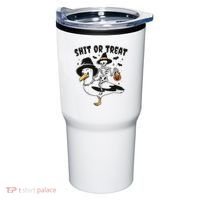 Shit Or Treat Funny Halloween Tumbler thumb 0