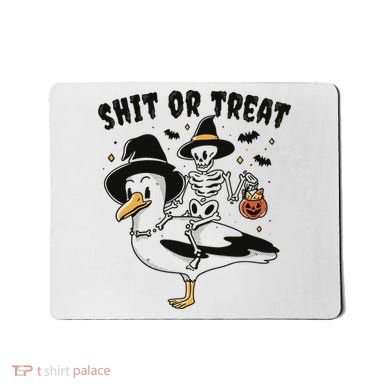 Shit Or Treat Funny Halloween Mousepad