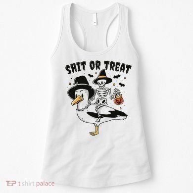 Shit Or Treat Funny Halloween Women's Tank Top