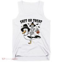 Shit Or Treat Funny Halloween Tank Top thumb 0