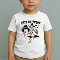 Shit Or Treat Funny Halloween Toddler T-Shirt thumb 2