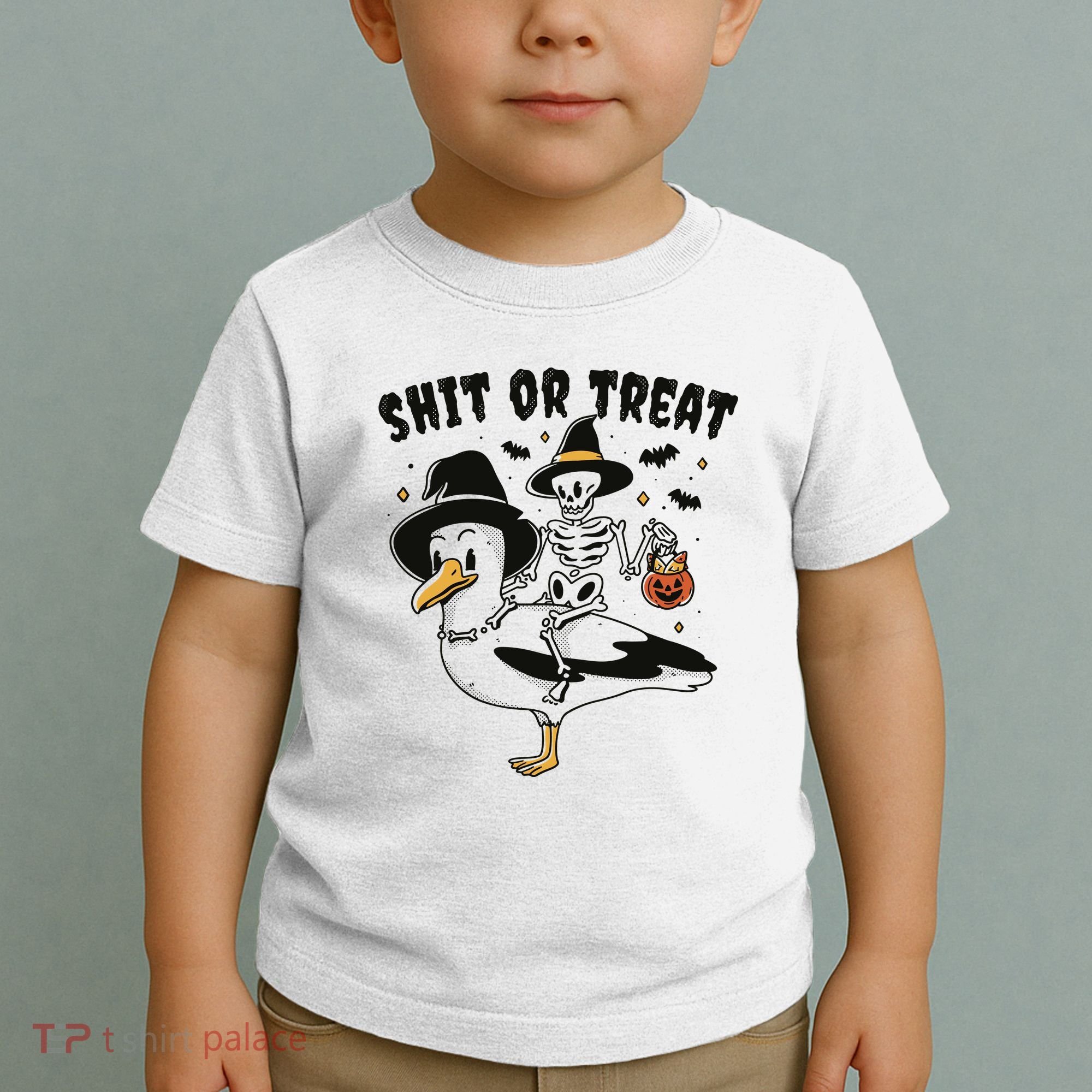 Shit Or Treat Funny Halloween Toddler T-Shirt