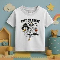 Shit Or Treat Funny Halloween Toddler T-Shirt thumb 3
