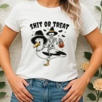 Shit Or Treat Funny Halloween Women's T-Shirt thumb 2