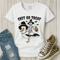 Shit Or Treat Funny Halloween Women's T-Shirt thumb 3