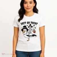 Shit Or Treat Funny Halloween Women's T-Shirt thumb 4