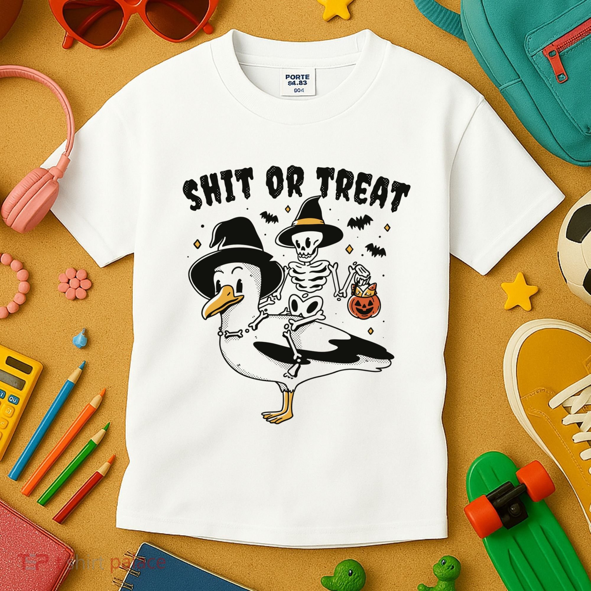 Shit Or Treat Funny Halloween Kids T-Shirt