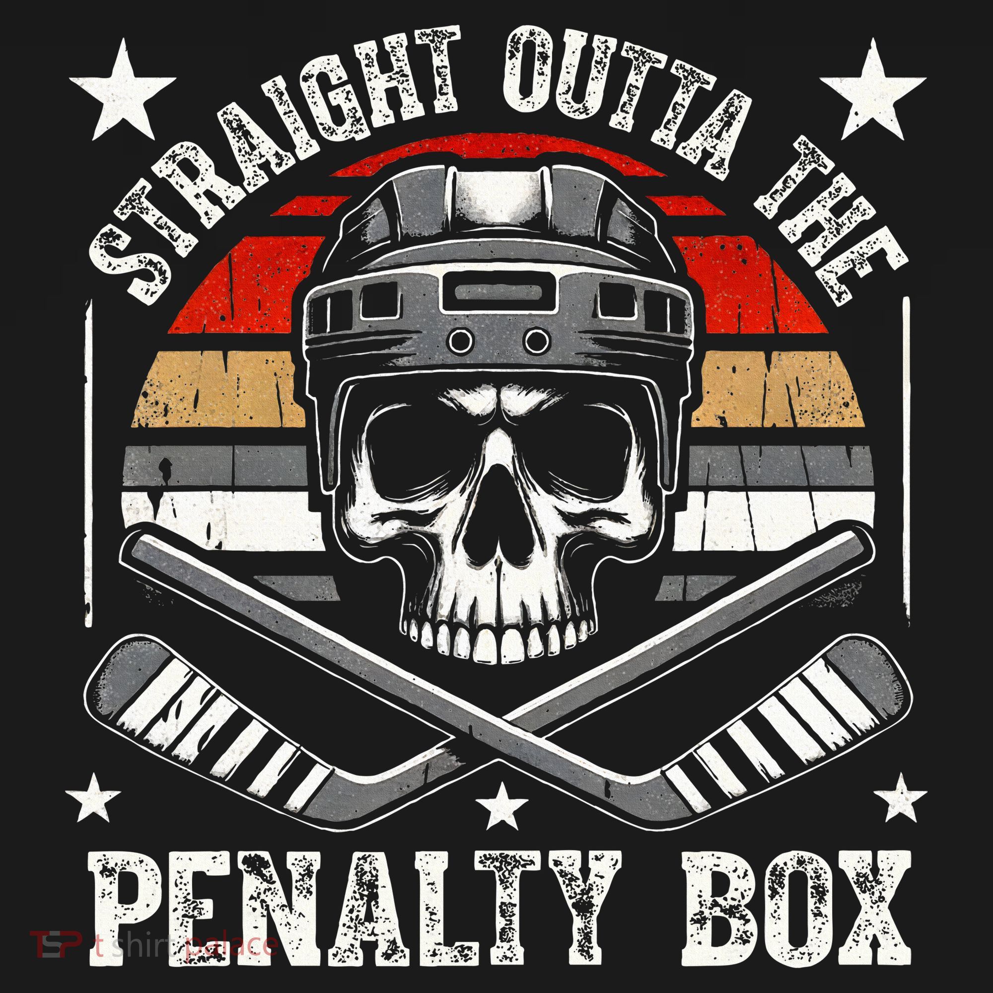 Straight Outta The Penalty Box retro Hockey Player Sweatshirt