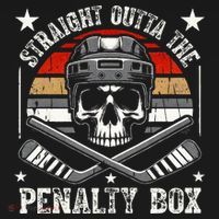 Straight Outta The Penalty Box retro Hockey Player Polo thumb 3