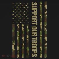 Support Our Troops Camo Flag Military America Lover Veteran Meaningful Gift Women's Hoodie thumb 2