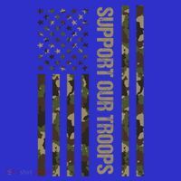 Support Our Troops Camo Flag Military America Lover Veteran Meaningful Gift T-Shirt thumb 7