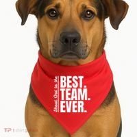 Shout Out To Best Team Ever Employee Appreciation Team USA-Made Doggie Bandana thumb 1