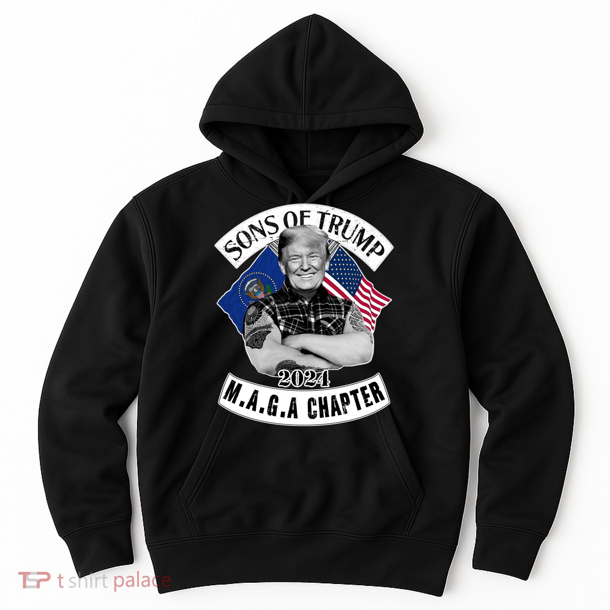 Sons Of Trump 2024 Biker Funny Hoodie