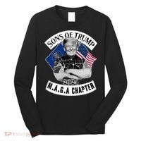 Sons Of Trump 2024 Biker Funny Long Sleeve Shirt thumb 0