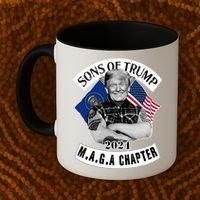 Sons Of Trump 2024 Biker Funny Coffee Mug thumb 2