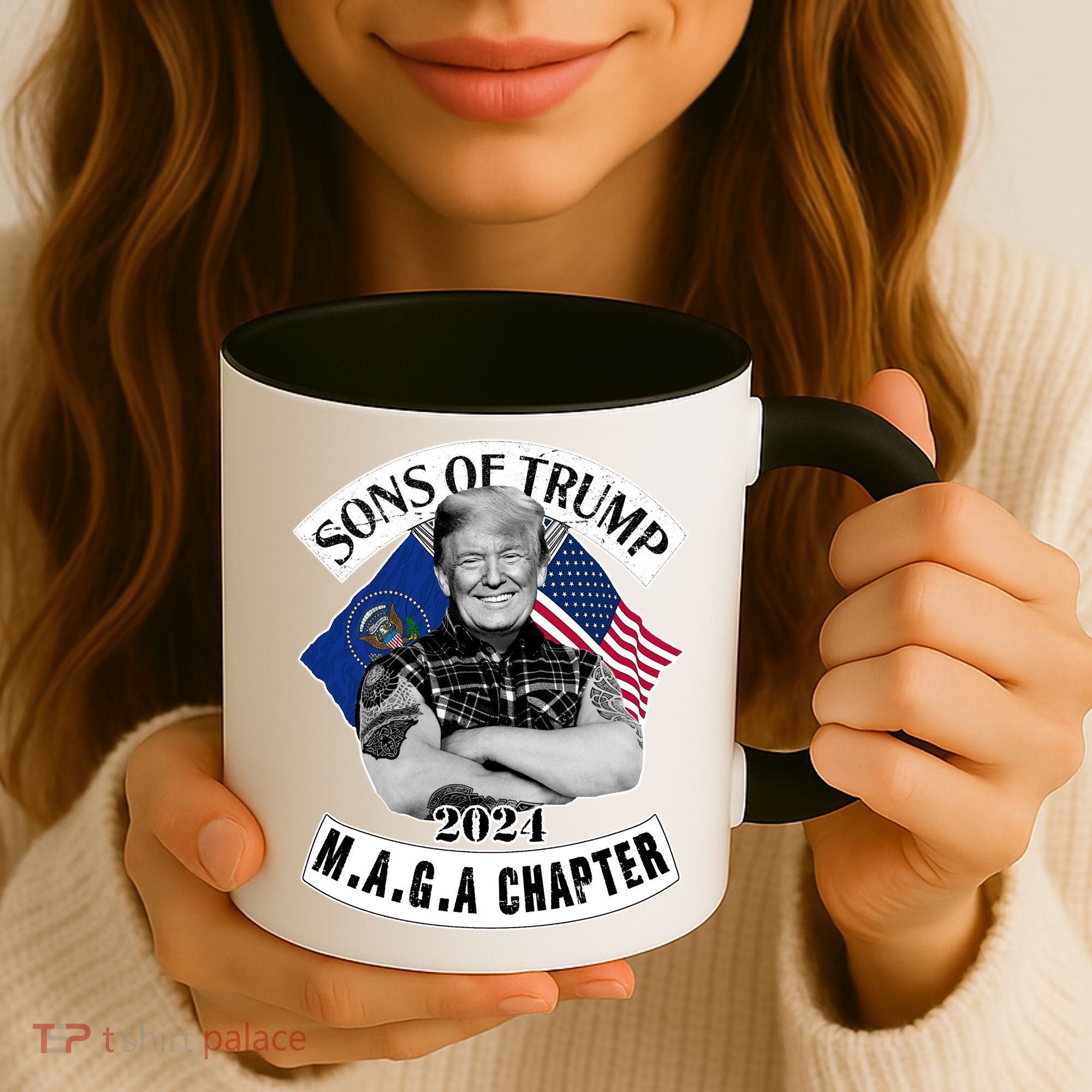 Sons Of Trump 2024 Biker Funny Coffee Mug