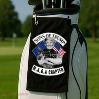 Sons Of Trump 2024 Biker Funny Golf Towel thumb 2